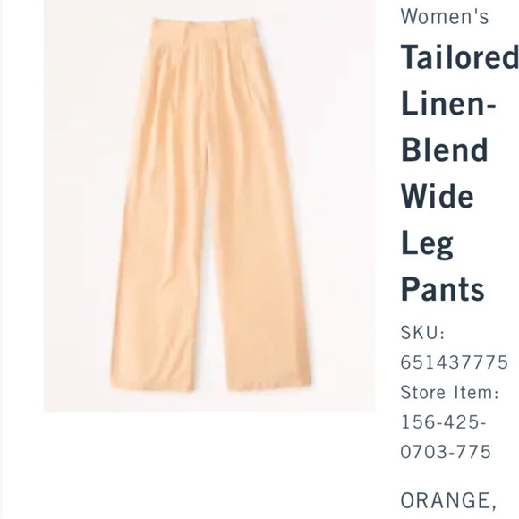 Abercrombie & Fitch Pants - Abercrombie wide leg linen pants NWT